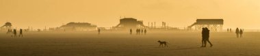 Panorama Sand Storm North Sea  clipart
