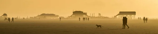 Panorama Sand Storm North Sea — Stock Photo, Image