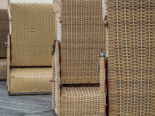 Beach chairs german north sea — Stock Photo, Image