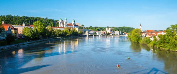 Panorama Passau en Alemania Baviera — Foto de Stock