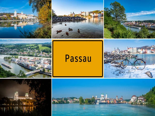 Postal Passau en Baviera Alemania — Foto de Stock