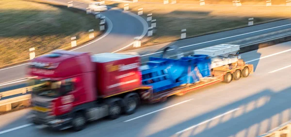 Panorama Cargo tle ciężarówki — Zdjęcie stockowe
