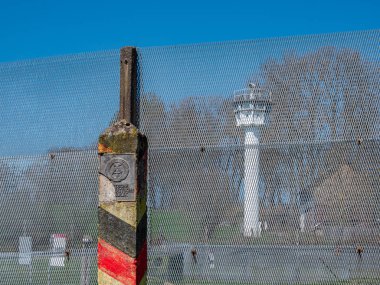 GDR border post Inner German border with watchtower clipart