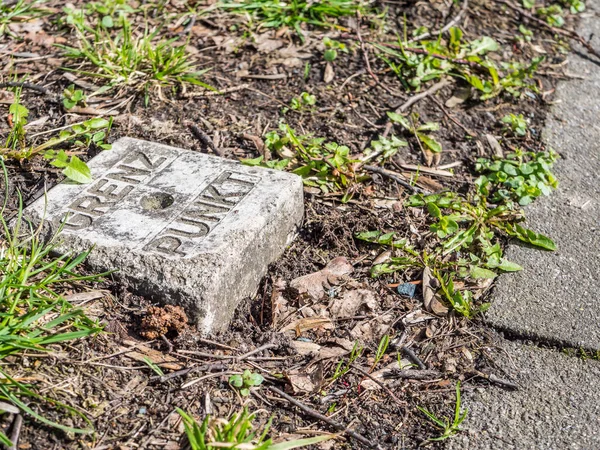 Grenspunt Het Duits — Stockfoto