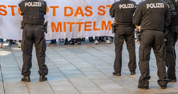 Німецька панорама на демонстрації. — стокове фото