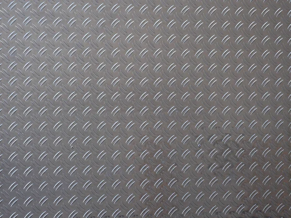 Chrome checker plate metal sheet background — 图库照片