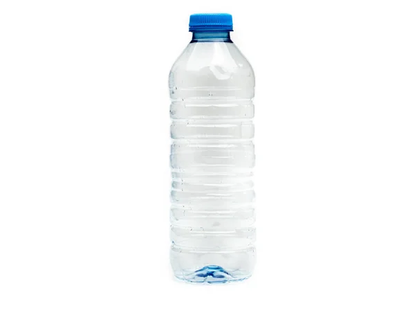 Botol plastik diisolasi di latar belakang putih — Stok Foto