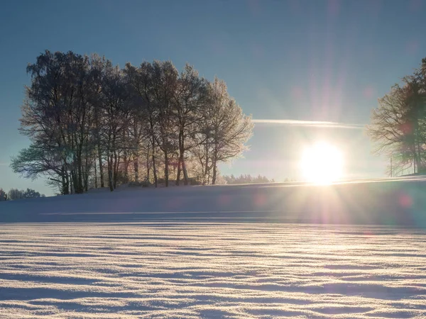 冬の風景ドイツのErzgebirge — ストック写真