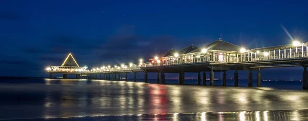 Heringsdorfer Strand bei Nacht — Stockfoto