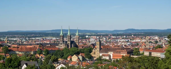 Skyline Bamberg felső franconia Németországban — Stock Fotó