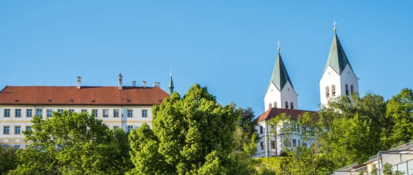 Panorama z Freisingu v Bavorsku Německo — Stock fotografie