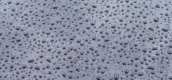 Panorama Black Water drop Texture — Stock Photo, Image