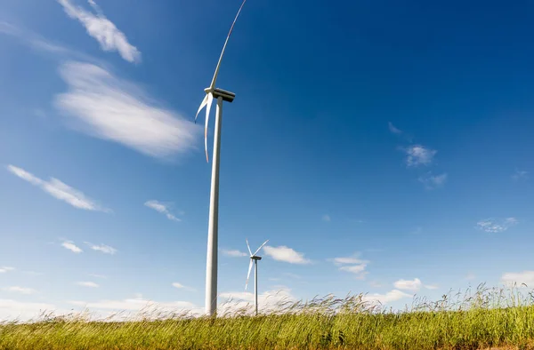 Molino de viento en el campo — Foto de Stock