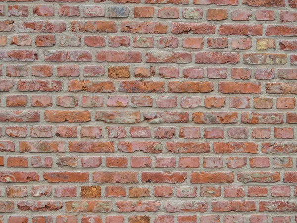 Rode baksteen muur textuur achtergrond — Stockfoto