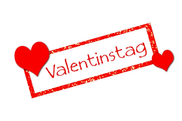 Briefmarken-Valentinstag — Stockfoto