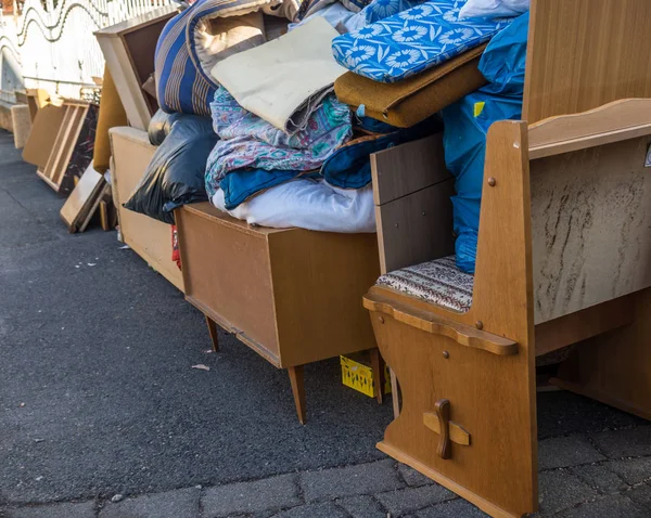 Encombrant fond de collecte des déchets — Photo