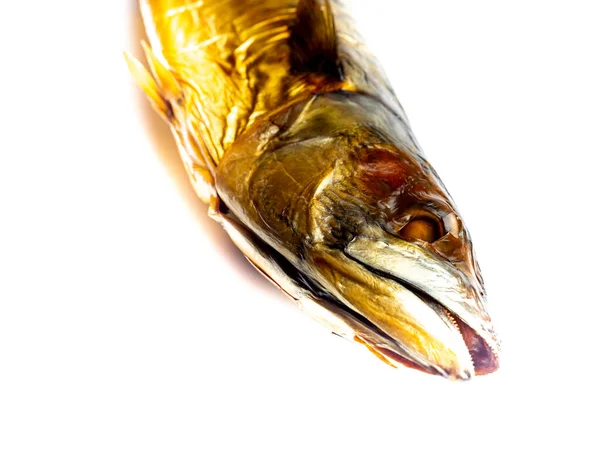 Mackerel Fish smoked isolated background — Stock Photo, Image