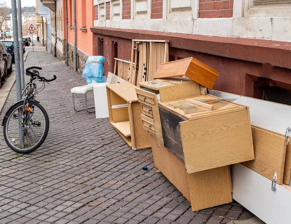 Bulky Waste Collection Street — Stock Photo, Image