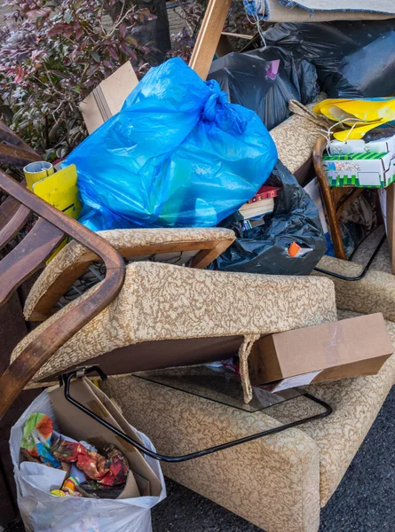 Déchets Volumineux Trouve Dans Rue — Photo