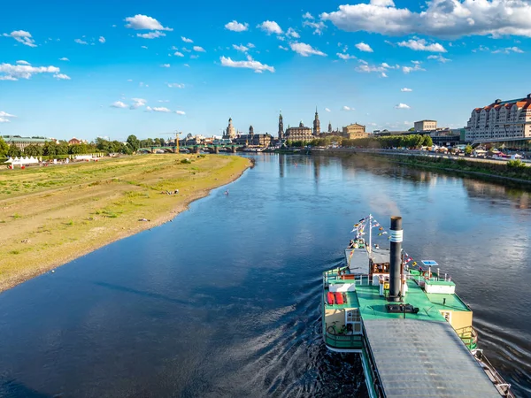 Ångfartyg Elbe Dresden Östra Tyskland — Stockfoto