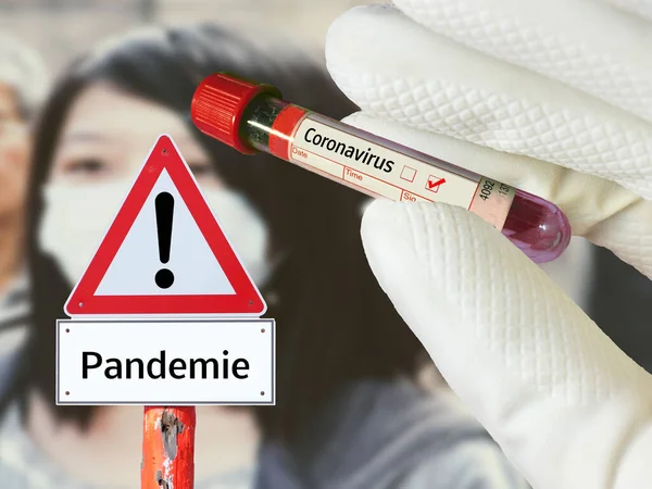 Corona virus shield pandemic warning