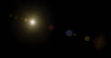 Lens Flare Effect, 3d render