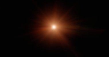 Lens Flare Effect, 3d render