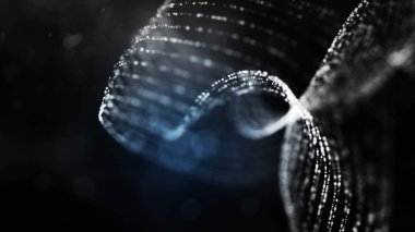 Abstract polygonal space dark background with connecting dots and lines. Connection structure. Futuristic, Science   background