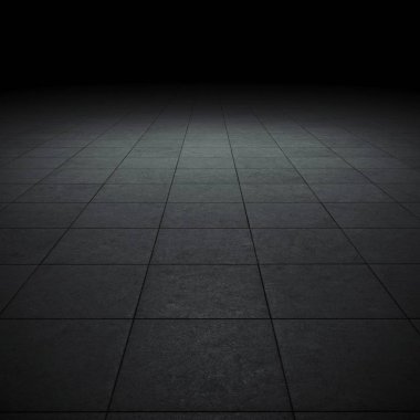 Empty spot lit dark background