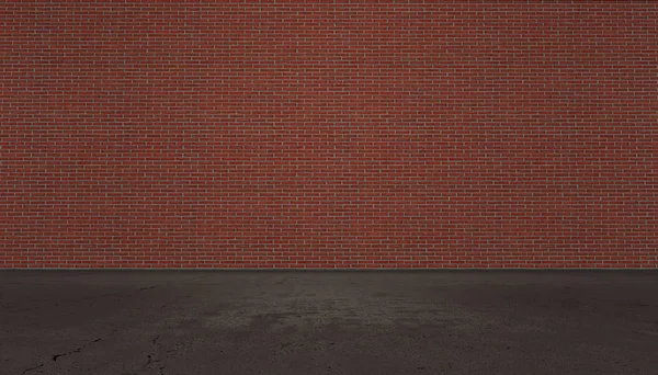 Leere Rote Backsteinmauer Hintergrund — Stockfoto