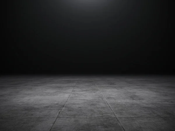 Empty spot lit dark background