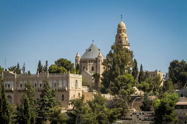 De Dormition abdij in Jeruzalem, Israël — Stockfoto