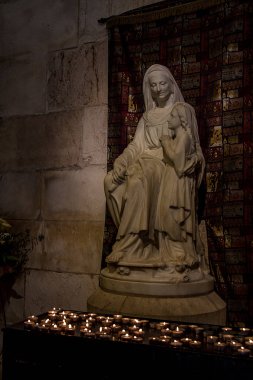 Heykel Saint Anne ve genç bakire Meryem yılında Kilisesi, St. Anne, Jerusalem