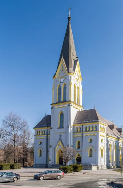 Evangélikus templom Trinec, Csehország — Stock Fotó