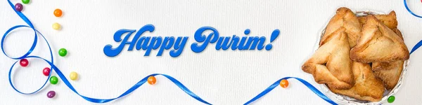 Banner Purim, saludo navideño — Foto de Stock