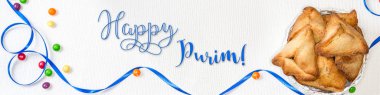 Purim banner, tatil tebrik