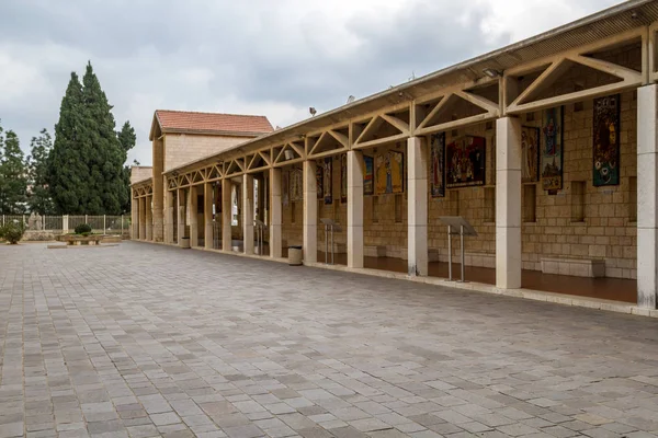 Galeria na Basílica da Anunciação em Nazaré, Israel — Fotografia de Stock