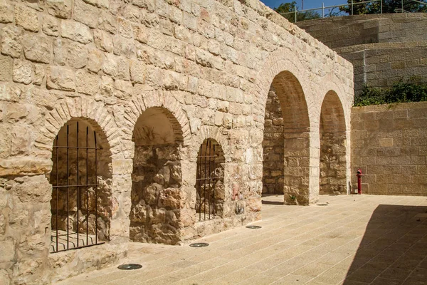 Edificio histórico, Parque Nacional de las Murallas de Jerusalén — Foto de Stock