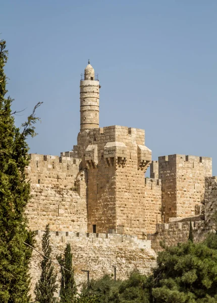 De toren van David, Jeruzalem Citadel, Israël — Stockfoto