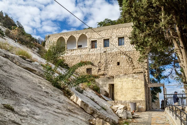 Caverna de Elias em Haifa, Israel — Fotografia de Stock