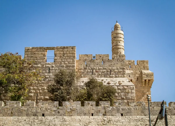 De toren van David, Jeruzalem Citadel, Israël — Stockfoto