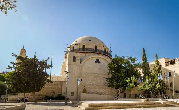 De synagoge Hurva in Jeruzalem, Israël — Stockfoto