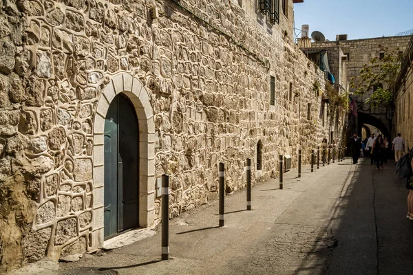 Rua na Cidade Velha de Jerusalém, Israel — Fotografia de Stock