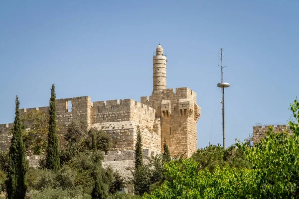 De toren van David, Jeruzalem Citadel, Israël — Stockfoto