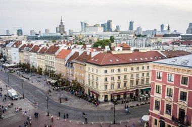 Old Town ve gökdelenler, Varşova, Polonya
