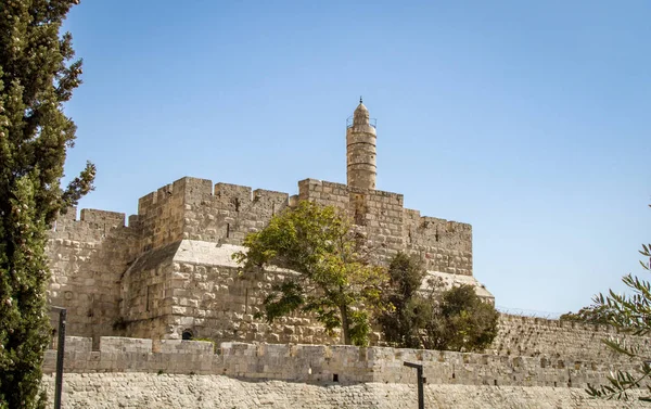 다윗의 탑, 예루살렘 성채, 이스라엘 — 스톡 사진
