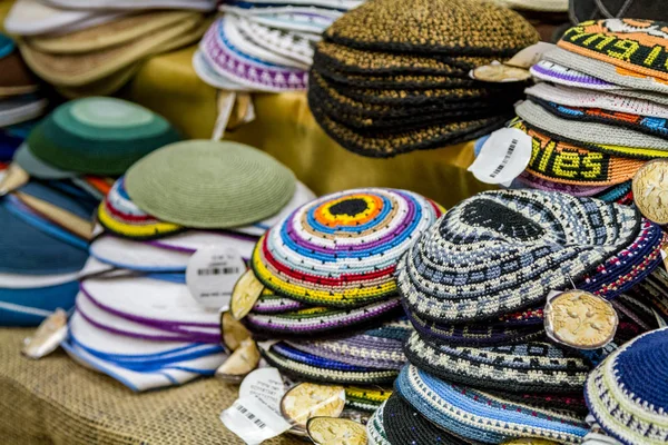 Kipa - geleneksel Yahudi dini şapkalar — Stok fotoğraf