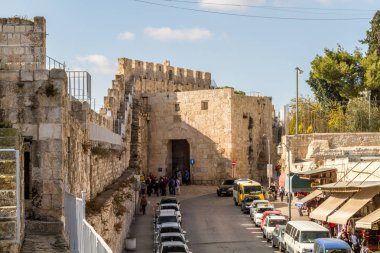 Zion kapısı eski şehrin Kudüs, İsrail