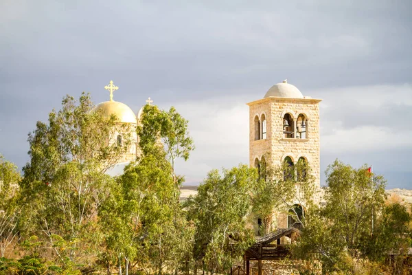 Yunan Ortodoks St. John Baptist Kilisesi Ürdün — Stok fotoğraf