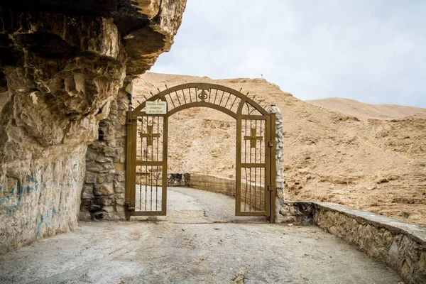 Il Wadi Qelt, Monastero di San Giorgio in Israele — Foto Stock